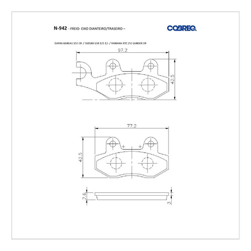 Pastilha De Freio Suzuki Dr 350 S 1990 1991 1992 1993 1994