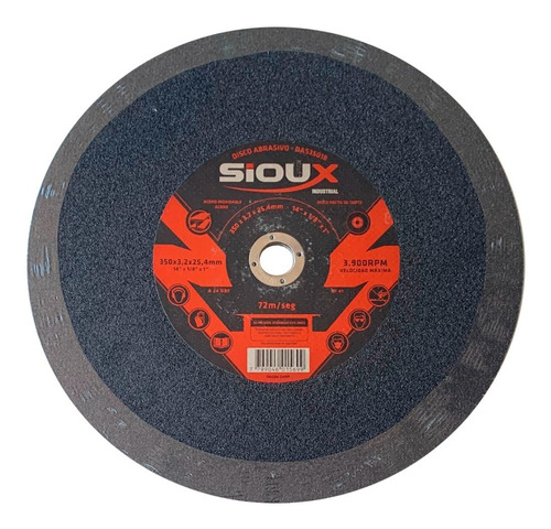 Disco De Corte 14 PuLG. X10 Un. Acero/inox Industrial Sioux 