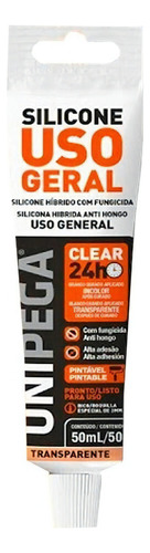 Silicone Hibrido Ug Incolor 50ml 05110089 - Unipega