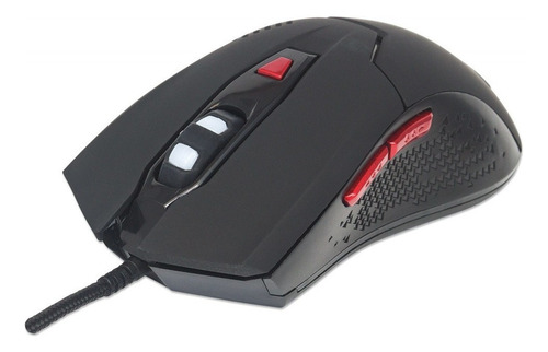 Mouse Manhattan Led Gaming Alambrico Optico Usb 176071 Color Negro