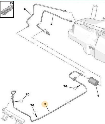 Imagen 1 de 3 de Tubo Combustible