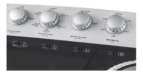 Lavadora semiautomática de doble tina Acros ALD1945JE blanca 19kg 110 V - 127 V