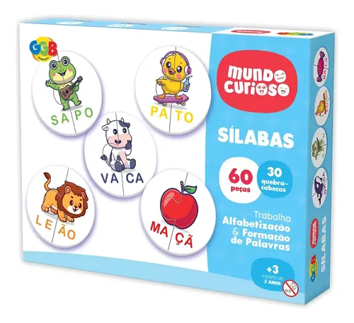 Jogo Educativo Silabas Alfabetização Formação De Palavras