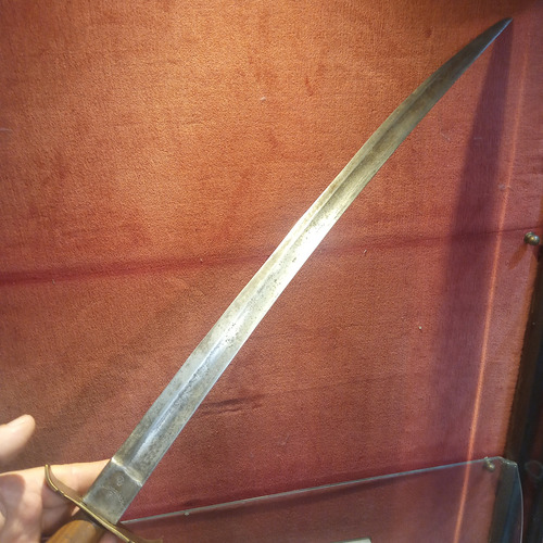 Puñal Criollo Facon Antiguo Cuchillo Solingen Sable Casco Marrón Claro (Usado)