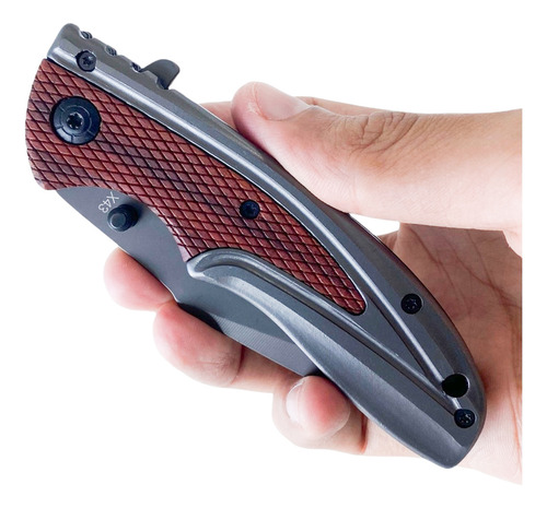 Canivete Tático Militar Edc Semi Automatico Browning X43
