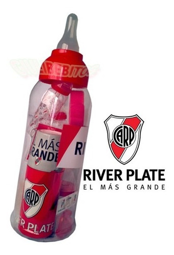 2 Mamadera Gigante Set De Regalo River Plate Lic Oficial