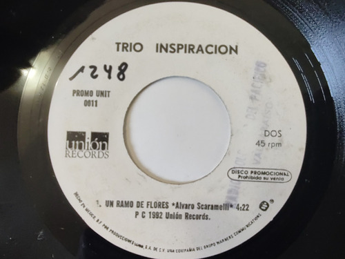Vinilo Single De Trio Inspiracion -claro Que Fui ( A50