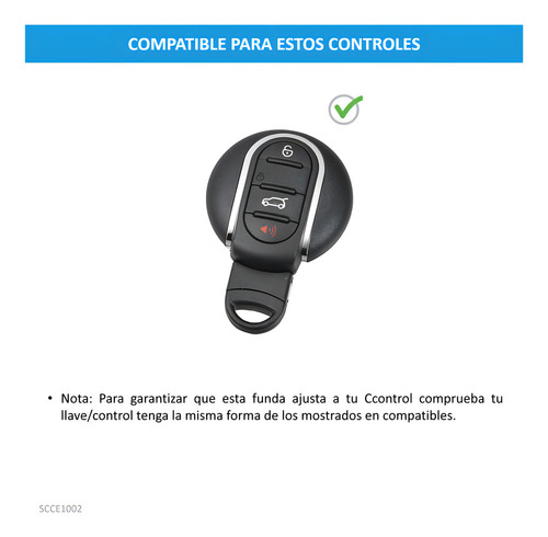 Funda Cubierta Control Llave Mini Cooper F56 2015 A 2019