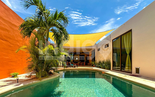 Casa De Una Planta Amueblada En Venta En Mérida En Residencial Mirova, Dzityá