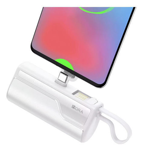 Cargador Portátil De Bolsillo 18000 Mah Para Android, Iphone Blanco