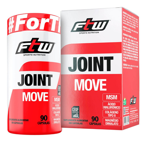 Joint Move Uc-2 Colágeno Tipo 2 90 Caps C/ Hialuronico - Ftw Sabor Natural