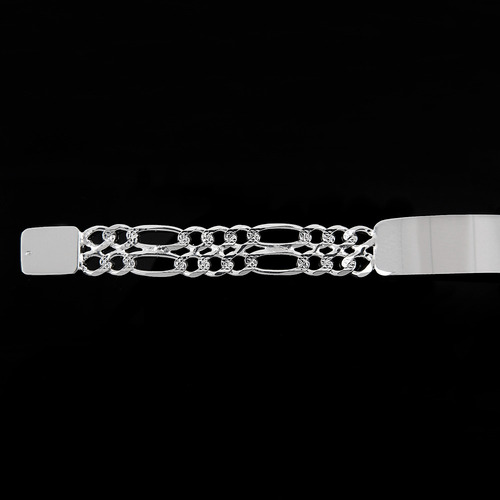 Esclava Hombre Figaro Dd 12mm Deplataley.925 Duodeluxejoyas®