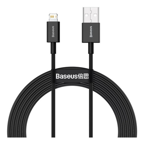 Baseus Cable De Datos De Carga Rápida Usb A Ip 2.4a 2m 