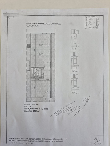 Excelente Oficina Un Privado Calle Colo Colo 222