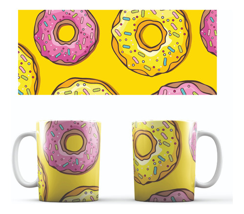 Mug Pocillo De Cerámica Personalizados De 340 Ml Los Simpson