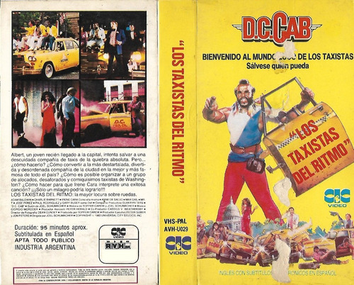 Los Taxistas Del Ritmo Vhs Mr. T Adam Baldwin Gary Busey