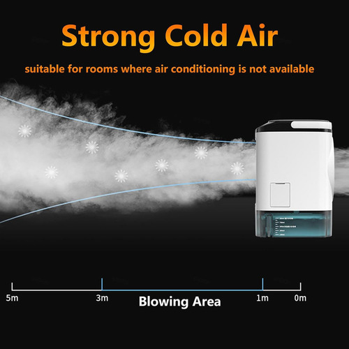 Clima Portatil Enfriador De Aire Mini Ventilador Frio Coler