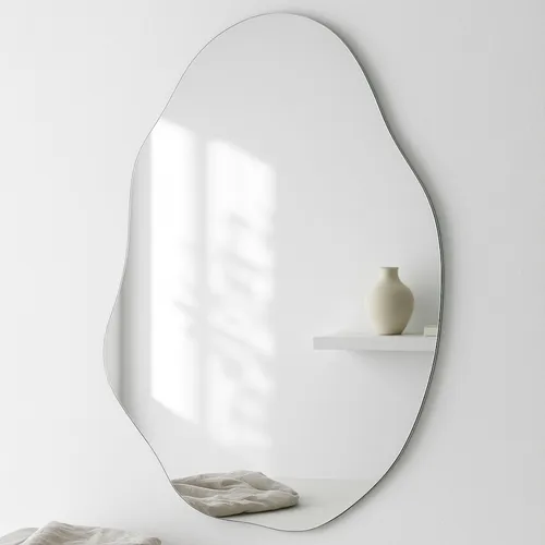 Espelho Lopazzi Orgânico 70x50 Lapidado Design Moderno Luxo