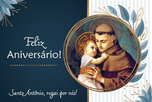 Cartão De Aniversário Para Dizimistas Santo Antônio 1000un