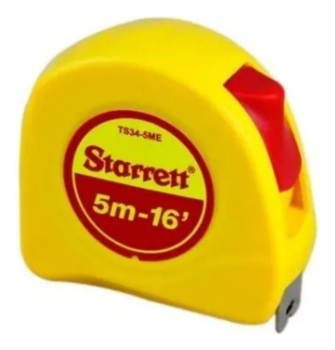 Trena De Aço 5m Starrett Mm / Pol + Resistente Ts34-5me