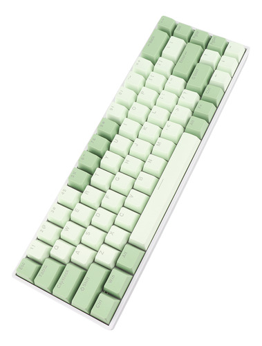 Teclado Mecânico Com Luz De Fundo Dinâmica Rgb Sem Fio De 68