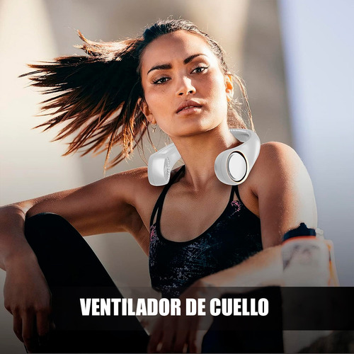 Ventilador Cuello Ventilador Usb Mini Ventilador Portatil Ventiladores Silenciosos Abs Aspas Plasticas Ventilador Recargable 3 Velocidades 20db Diseño Ergonomico Turquesa Arcashopping