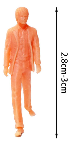 4 Figuras De Personas A Escala 1/64 Para Diseño De Tren