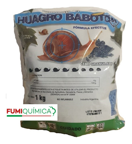 Huagro Babotox Granulado X 2 Kg. Mata Babosas Y Caracoles