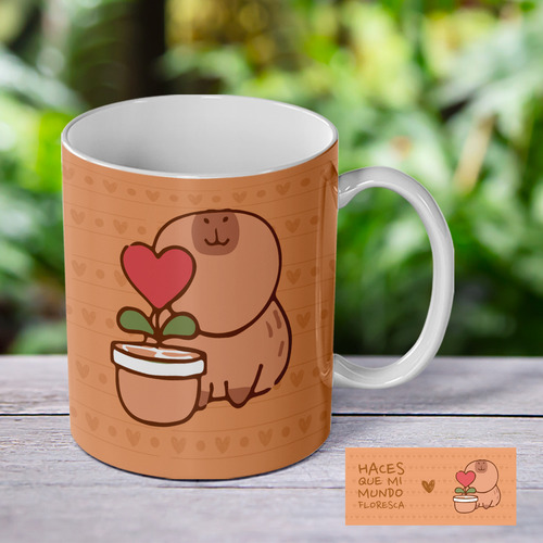 Plantillas Sublimación San Valentin Tazas Capibara Diseño