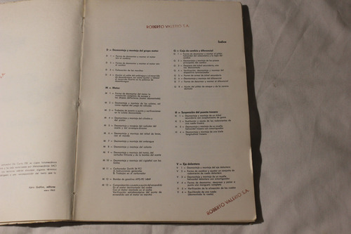 De Carlo 700 1963 Manual De Taller (Usado)
