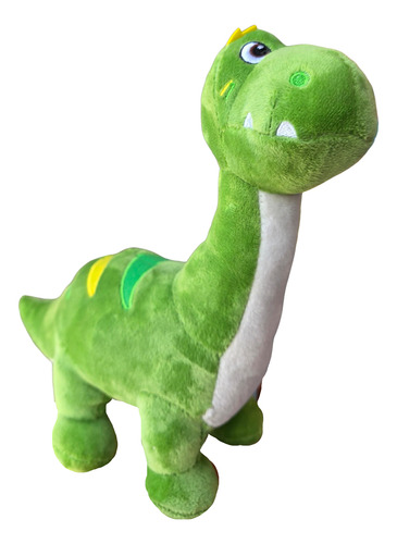 Peluche Dinosaurio Cuello Largo Verde Suave Brontosaurio Verde