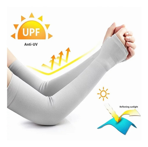 Imagen 4 de 10 de Mangas Protectora Brazos Elasticidad Con Protección Sol Uv