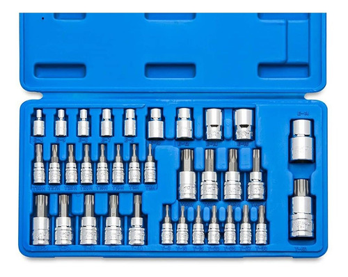 Set De Puntas Torx Neiko 10070a | 35 Piezas, Acero S2 Y Cr-v