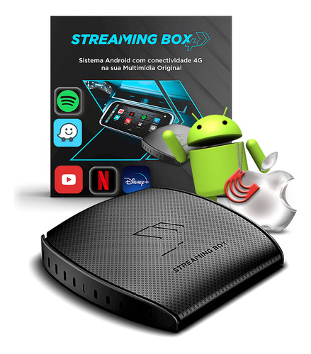 Streaming Box Desbloqueio Multimidia Carplay E Android Auto