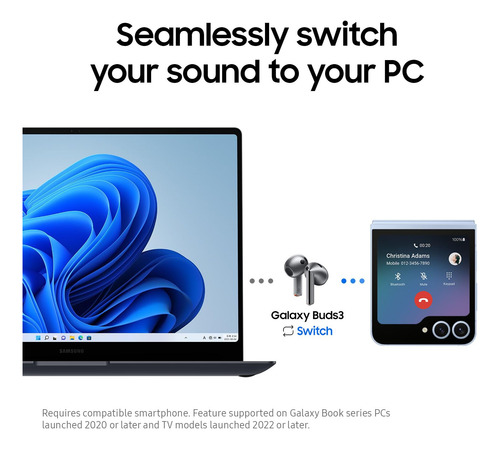 Auriculares Bluetooth Samsung Galaxy Buds 3 Ai Con Cancelaci
