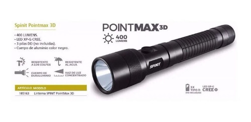 Imagen 2 de 5 de Linterna De Mano Spinit 3d Led Cree Luz Potente Camping Auto