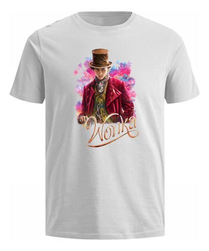 Camisetas Willy Wonka Pelicula 2023 Chocolate Algodon Blanca