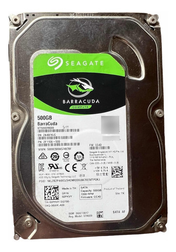 Disco Rígido Seagate Barracuda 500 Gb St500dm009