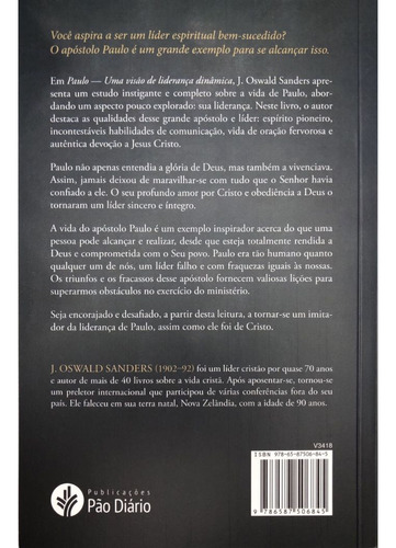 Paulo, J. Oswald Sanders - Pão Diário
