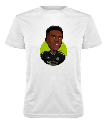 Polera Deportiva Poliéster Niños Diseño Futbol Vinicius 