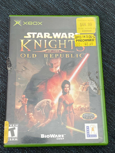 Star Wars Knights Of The Old Republic Xbox