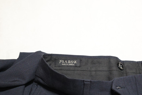 Pantalón Jos A Bank Color Azul Marino Talla 34 Gabardina (Usado)