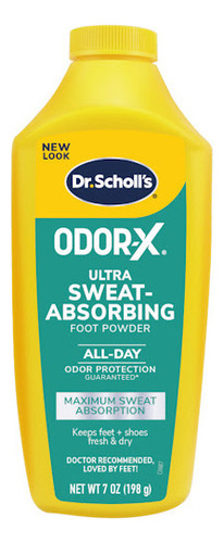 Dr Scholl´s Polvo Para Pies Ultra Adsorbente Odor-x X198g 