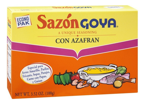 Sazon Goya Con Azafran