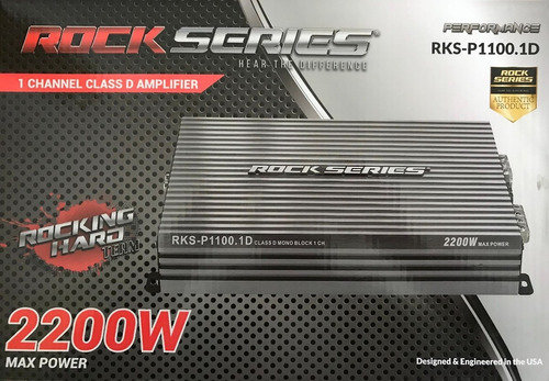 Imagen 2 de 5 de Amplificador Rock Series P1100.1d Clase D 2200w + Regalo
