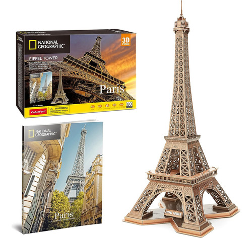 Rompecabezas 3d Cubicfun Torre Eiffel Para Adultos