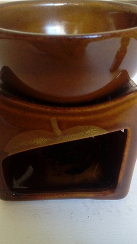 Hornillo P/esencia Aromatica Ceramica Esmaltada Y Aceite
