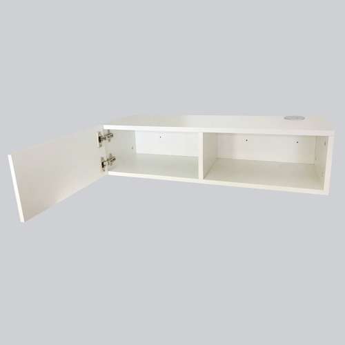 Repisa Flotante Para Tv Minimalista Color Blanco Absoluto