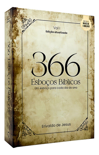 366 Esboços Bíblicos, De Erivaldo De Jesus. Editorial Colheita, Capa Dura, Edição Regular Em Português