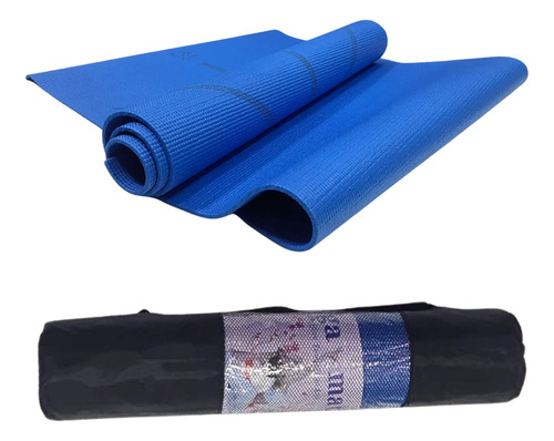 Tapete Yoga Alongamento Pvc Pilates Antiderrapante Com Bolsa